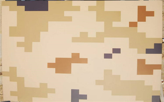 白山荒漠迷彩漆喷涂